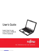 Предварительный просмотр 1 страницы Fujitsu V1010 - LifeBook - Core 2 Duo 1.6 GHz User Manual