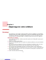 Preview for 79 page of Fujitsu V1020 - LifeBook - Core 2 Duo GHz (French) Manual D'Utilisation