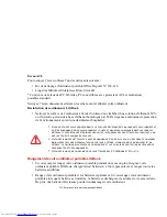 Preview for 116 page of Fujitsu V1020 - LifeBook - Core 2 Duo GHz (French) Manual D'Utilisation