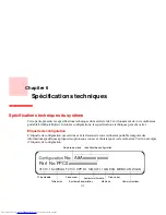 Preview for 122 page of Fujitsu V1020 - LifeBook - Core 2 Duo GHz (French) Manual D'Utilisation