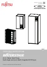 Fujitsu Waterstage DHW Series Operating Instructions Manual preview