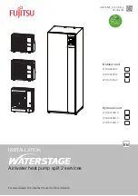 Preview for 1 page of Fujitsu Waterstage Split Comfort 10 Series Installation Manual