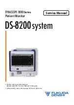 Fukuda Denshi DS-8200 Service Manual preview