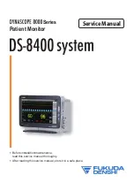 Предварительный просмотр 1 страницы Fukuda Denshi DS-8400 Service Manual