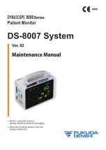 Fukuda Denshi Dynascope 8000 Series Maintenance Manual preview