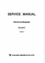 Fukuda Denshi FX-2111 Service Manual preview