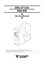 Fukuda Denshi HBX-800 Service Manual preview