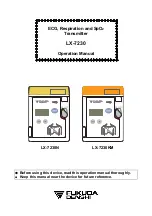 Fukuda Denshi LX-7230 Operation Manual preview