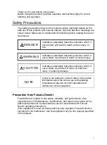 Предварительный просмотр 3 страницы Fukuda Denshi LX-8000 Series Operation Manual