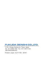 Предварительный просмотр 110 страницы Fukuda Denshi LX-8000 Series Operation Manual