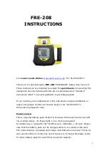 Предварительный просмотр 1 страницы Fukuda FRE-208 Instructions Manual