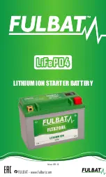 Preview for 1 page of Fulbat LiFeP04 Product Instruction Sheet