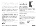 Preview for 2 page of Fulcrum 30036-308 Operating Instructions