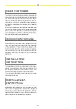 Preview for 27 page of Fulgor Milano CLUSTER CONCEPT 90 Instructions For Installation And Use Manual