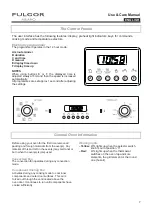 Предварительный просмотр 7 страницы Fulgor Milano F1SM S1 Series Use & Care Manual