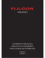 Fulgor Milano F1SP24*1 Installation Manual preview