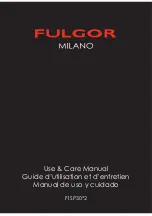 Fulgor Milano F1SP30*2 series Use & Care Manual предпросмотр