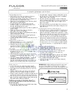 Preview for 41 page of Fulgor Milano F1SP30*2 series Use & Care Manual