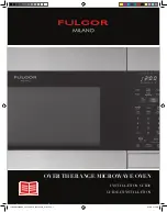 Preview for 1 page of Fulgor Milano F4OTR30S1 Installation Manual