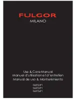 Fulgor Milano F6RT24S1 Use & Care Manual preview