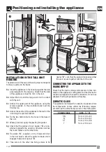 Preview for 22 page of Fulgor Milano FBC 343 T NF ED Instructions For Installation And Use Manual