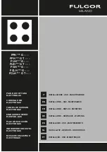 Fulgor Milano FCLH 604 G T WK BK Installation - Use - Maintenance preview
