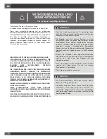 Preview for 94 page of Fulgor Milano FCSO 4511 TM Manual