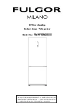 Fulgor Milano FM4FBM28SS Manual preview