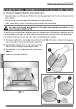 Предварительный просмотр 114 страницы Fulgor Milano FVCD 270 Operating And Service Manual