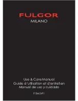 FULGOR F1SM24S1 Use & Care Manual preview