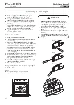 Preview for 28 page of FULGOR F4SP30 1 Series Use & Care Manual