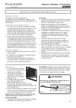 Preview for 37 page of FULGOR F4SP30 1 Series Use & Care Manual