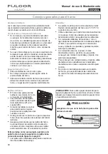 Preview for 68 page of FULGOR F4SP30 1 Series Use & Care Manual