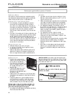 Preview for 68 page of FULGOR F4SP30x1 Series Use & Care Manual