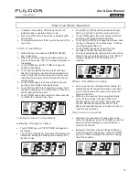 Preview for 15 page of FULGOR F6DP30*1 series Use & Care Manual