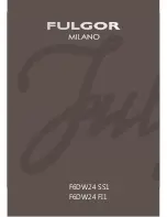 Preview for 1 page of FULGOR F6DW24 SS1 MILANO Use And Care Manual