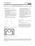 Preview for 13 page of FULGOR F6IT30S1 Use And Care Manual