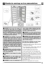 Preview for 16 page of FULGOR FBFD 351 NF ED Instructions For Installation And Use Manual