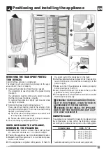 Preview for 18 page of FULGOR FBFD 351 NF ED Instructions For Installation And Use Manual