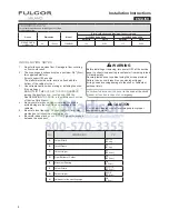 Preview for 4 page of FULGOR MILANO F1SM24*1 Installation Instructions Manual