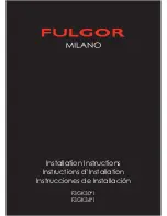 Preview for 1 page of FULGOR Milano F3GK30S1 Installation Instructions Manual