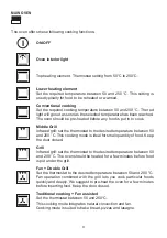 Preview for 9 page of FULGOR Milano OVD6-10 Manual