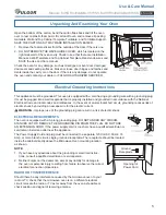 Предварительный просмотр 5 страницы FULGOR MWOR330A2ABL Use & Care Manual