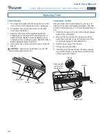 Предварительный просмотр 22 страницы FULGOR MWOR330A2ABL Use & Care Manual