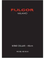 FULGOR WC45-10 Instruction Manual preview