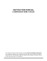 Preview for 3 page of FULGOR WC45-10 Instruction Manual