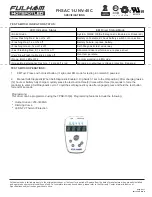 Preview for 5 page of Fulham FHSAC1-UNV-40C Specifications