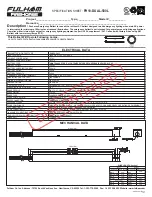 Fulham Firehorse FH10-DUAL-500L Specification Sheet предпросмотр