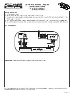 Preview for 2 page of Fulham FireHorse FHEC30 Series General Installation Manuallines