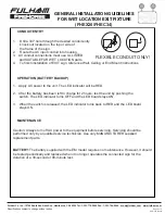 Preview for 3 page of Fulham FireHorse FHEX26 General Installation Manuallines